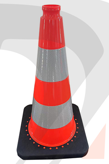 RC500G-1 20“ ”BLACK BASE PVC TRAFFIC CONE - EUROPEAN STD