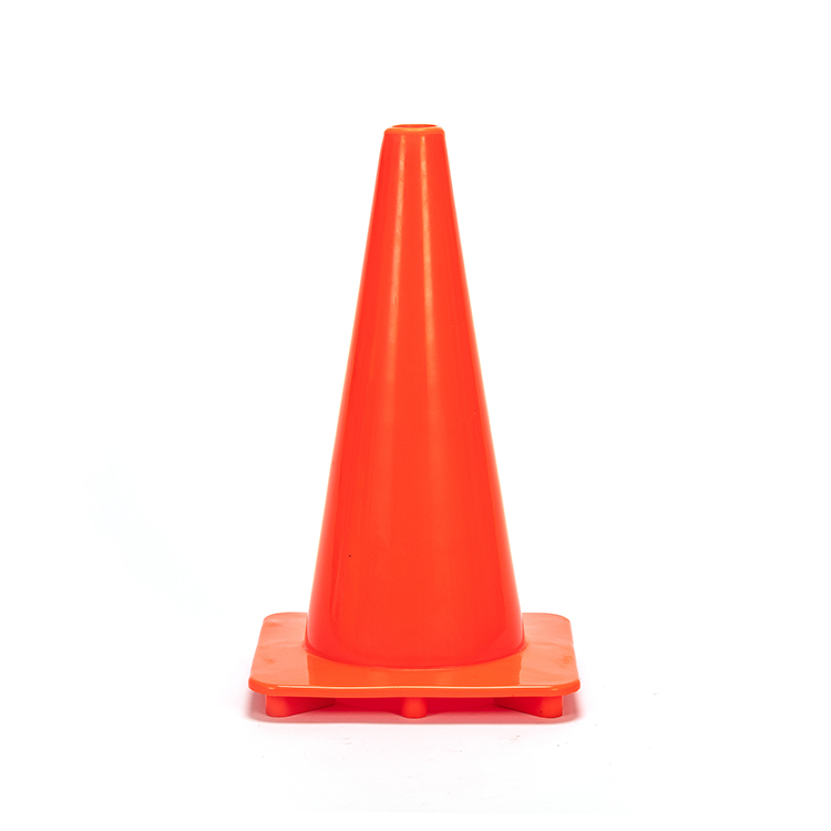 RC450A-2 SOLID ORANGE SLIM PVC TRAFFIC CONE