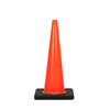 RC700C-3 HEAVY DUTY BLACK BASE PVC TRAFFIC CONE - AMERICAN STD