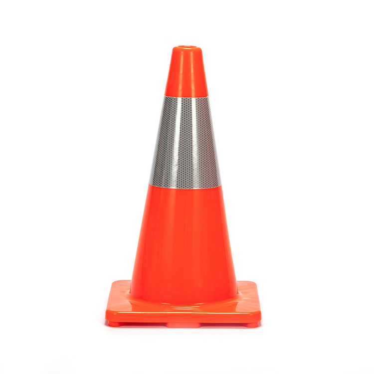 RC450A-3 HEAVY DUTY SOLID ORANGE PVC TRAFFIC CONE