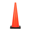 RC900C-1 HEAVY DUTY BLACK BASE PVC TRAFFIC CONE - AMERICAN STD