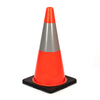 RC700B-1 28" HEAVY DUTY BLACK BASE PVC TRAFFIC CONE - AUSTRALIA MARKET