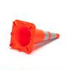 RC700A-3 SOLID ORANGE PVC TRAFFIC CONE