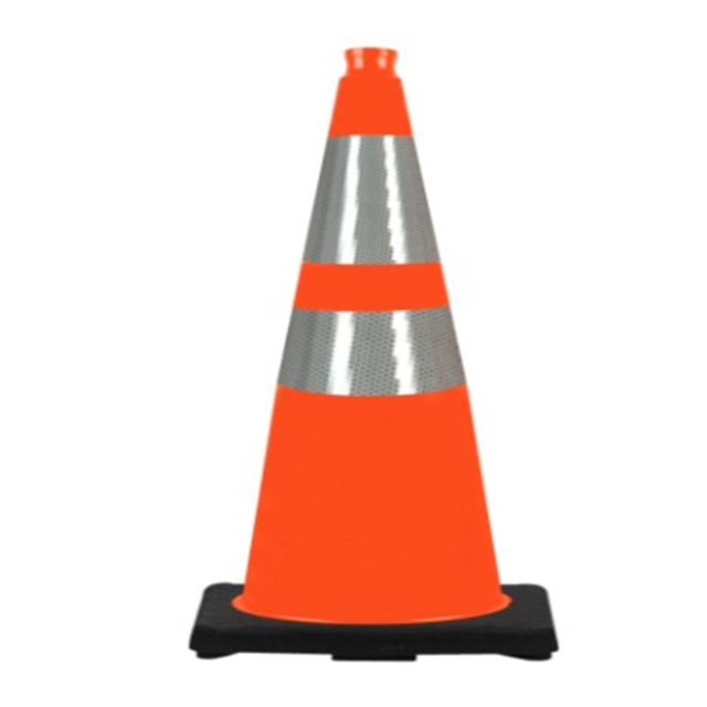 RC700G-1 GRIP HEAVY DUTY BLACK BASE PVC TRAFFIC CONE