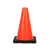 RC300C-1 12" HEAVY DUTY BLACK BASE PVC TRAFFIC CONE