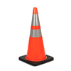 RC700C-1 HEAVY DUTY BLACK BASE PVC TRAFFIC CONE - AMERICAN STD