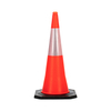 RC1000PR-1 40" PE TRAFFIC CONE (RUBBER BASE)