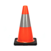 RC450B-1 18" HEAVY DUTY BLACK BASE PVC TRAFFIC CONE - AUSTRALIA MARKET