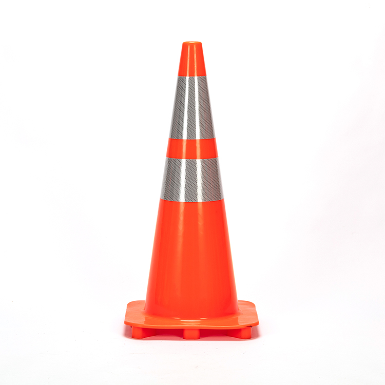 RC700A-3 SOLID ORANGE PVC TRAFFIC CONE