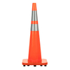 RC900D-3 36" SOLID FLOWING ORANGE PVC TRAFFIC CONE