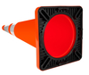 RC900D-1/2 36" SOLID FLOWING ORANGE PVC TRAFFIC CONE