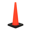 RC700C-5 HEAVY DUTY BLACK BASE PVC TRAFFIC CONE - AMERICAN STD