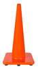 RC700D-4 28" SLIM HEAVY DUTY SOLID ORANGE BASE PVC TRAFFIC CONE