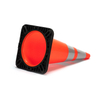 RC700C-1 HEAVY DUTY BLACK BASE PVC TRAFFIC CONE - AMERICAN STD