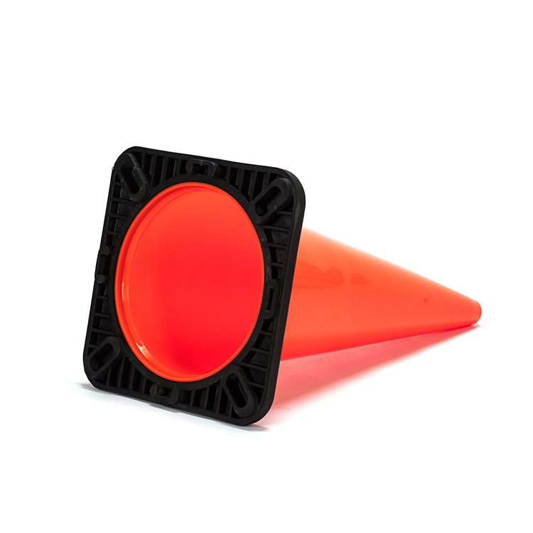 RC700C-2 HEAVY DUTY BLACK BASE PVC TRAFFIC CONE - AMERICAN STD