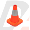 Solid Orange PVC Traffic Cone RC300A-1