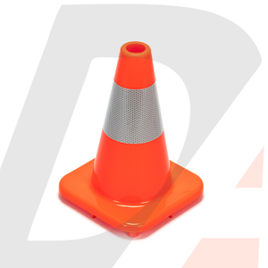 Solid Orange PVC Traffic Cone RC300A-1