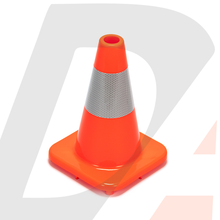 Solid Orange PVC Traffic Cone RC300A-1