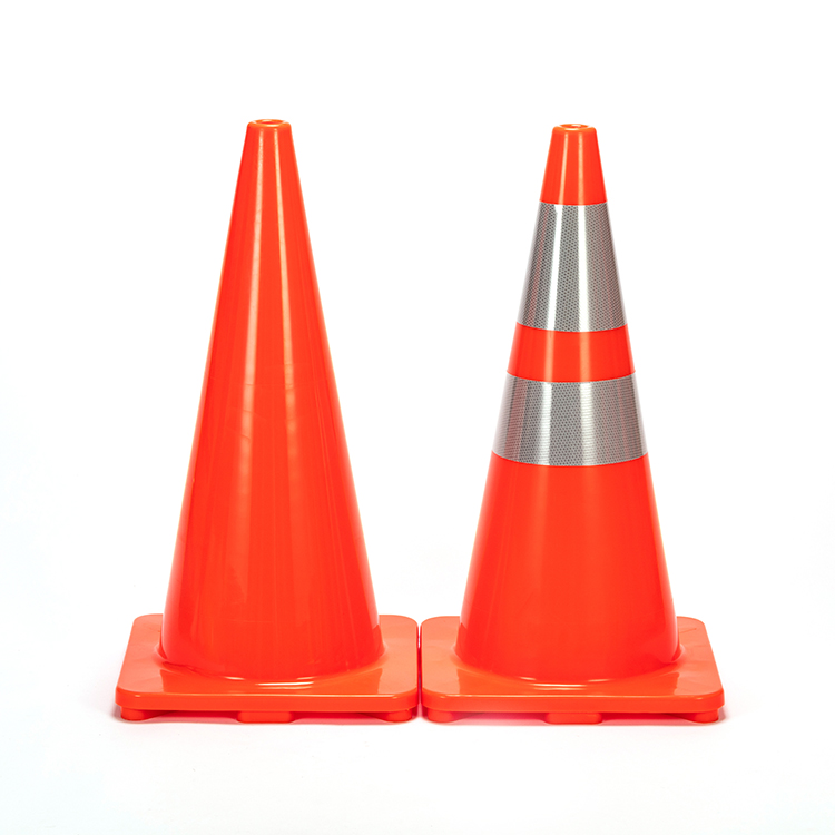 RC700A-1 SOLID ORANGE PVC TRAFFIC CONE