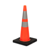 RC700C-5 HEAVY DUTY BLACK BASE PVC TRAFFIC CONE - AMERICAN STD