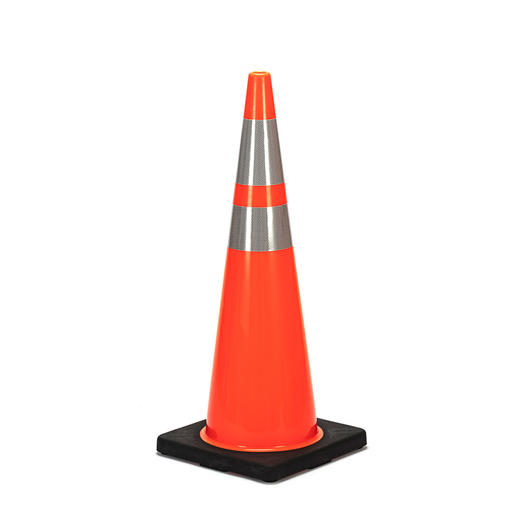 RC900C-2 36" HEAVY DUTY BLACK BASE PVC TRAFFIC CONE