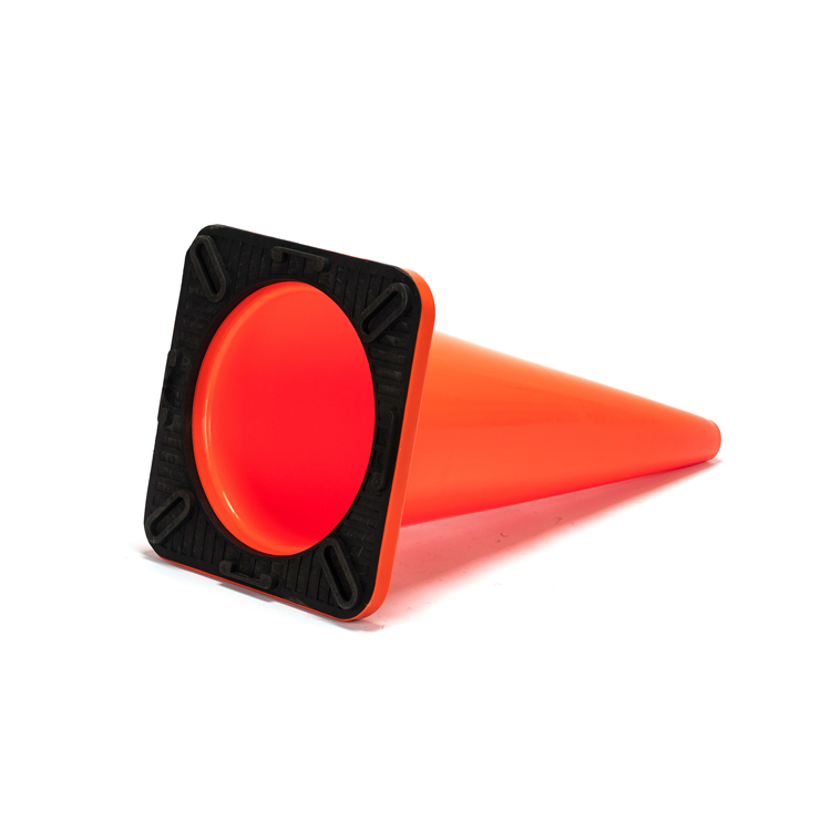 RC700D-2 FLOWING ORANGE BASE PVC TRAFFIC CONE