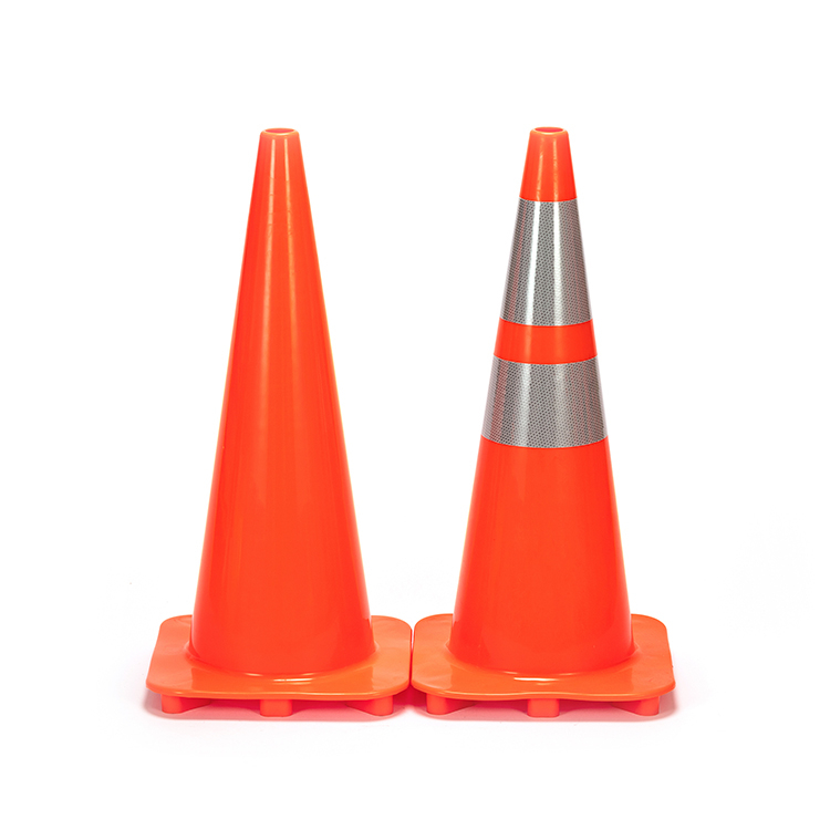 RC700A-3 SOLID ORANGE PVC TRAFFIC CONE