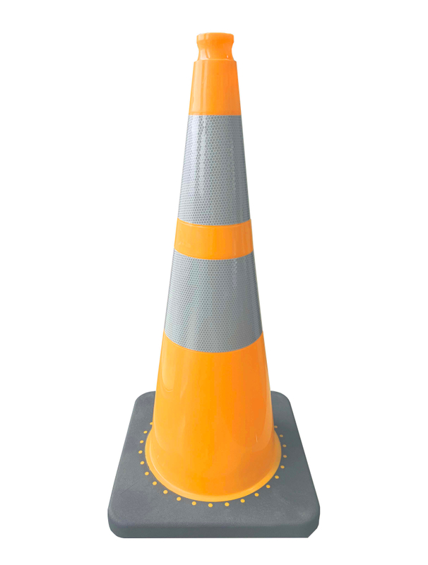 RC750G-1 30" BLACK BASE PVC TRAFFIC CONE - EUROPEAN STD 