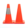 RC450A-2 SOLID ORANGE SLIM PVC TRAFFIC CONE